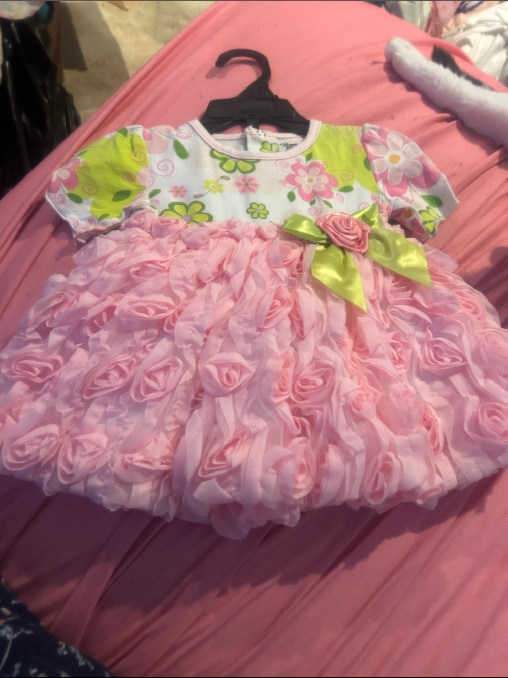 Nwt Sz 6/12 mths floral ruffle capri dress/pants